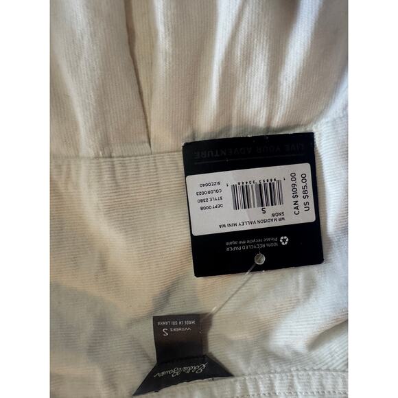 Eddie Bower small Madison Valley Classic Corduroy Long-Sleeve Shirt snow nwt - Picture 3 of 6